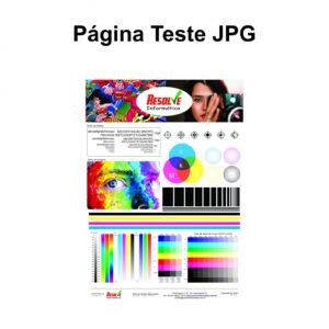 Página para teste de impressão JPG e PDF
